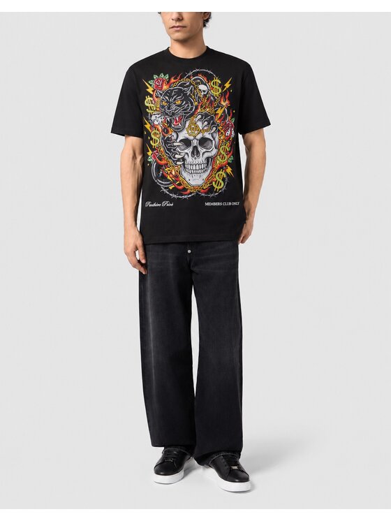 PHILIPP PLEIN PHILIPP PLEIN Tričko 32092 Čierna Regular Fit