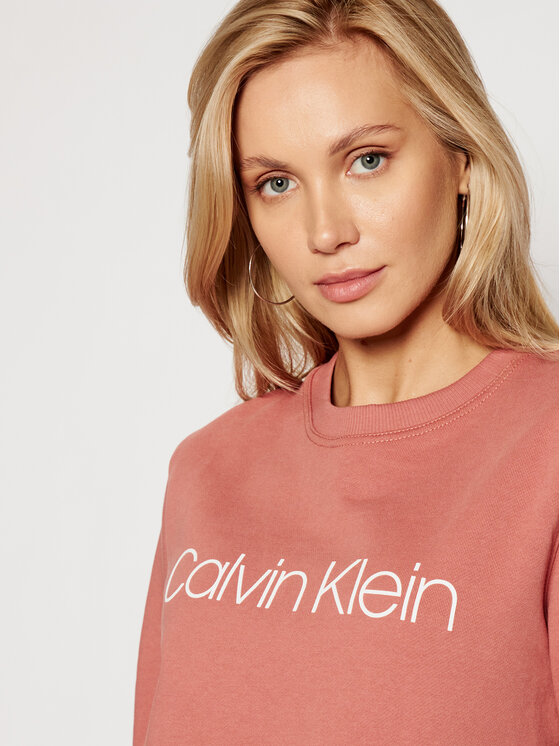 Calvin Klein Calvin Klein Світшот Core Logo Ls K20K202157 Рожевий Regular Fit
