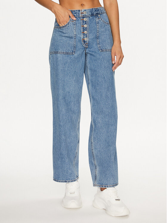 Levi's Džínsy Reversible Baggy Dad A5928-0000 Modrá Baggy Fit