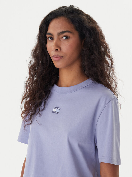 Tommy Jeans Tommy Jeans T-Shirt Badge DW0DW22202 Modrá Boxy Fit