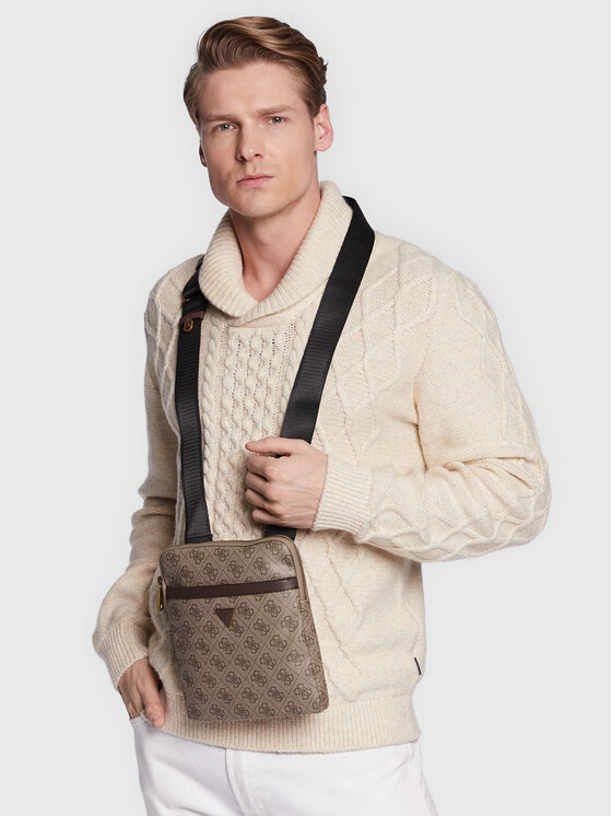 Guess Guess Плоска сумка Vezzola Smart HMEVZL P2223 Бежевий