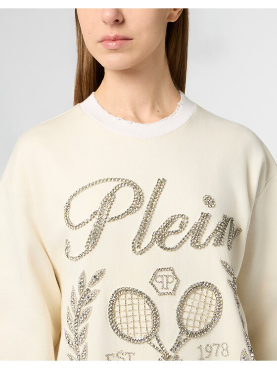 PHILIPP PLEIN PHILIPP PLEIN Bluza 30523 Biały Regular Fit