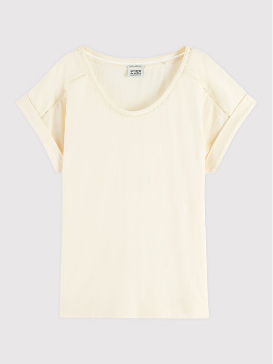 Scotch & Soda Scotch & Soda T-särk 167883 Beež Regular Fit