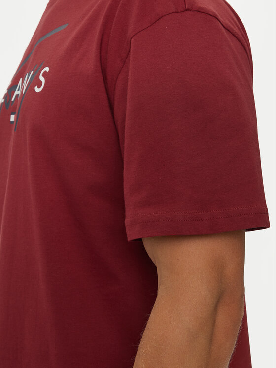 Tommy Jeans Tommy Jeans T-Shirt Signature Twist DM0DM19683 Κόκκινο Regular Fit