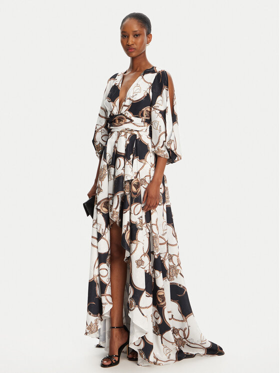 Babylon Babylon Sukienka koktajlowa S00882 Kolorowy Regular Fit