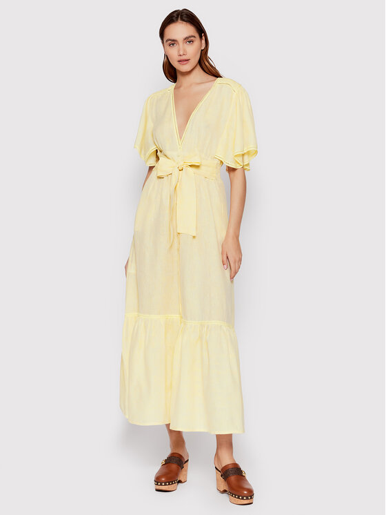 Silvian Heach Silvian Heach Vestito da giorno CVP22180VE Giallo Regular Fit