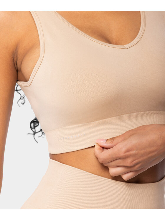 Carpatree Carpatree Biustonosz sportowy Simply Bra Beżowy