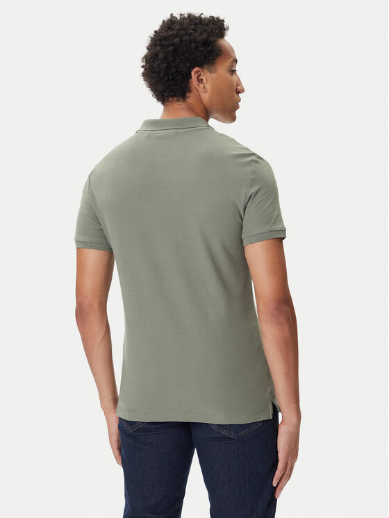 Mustang Mustang Polo Pierre 1016880 Zelena Slim Fit