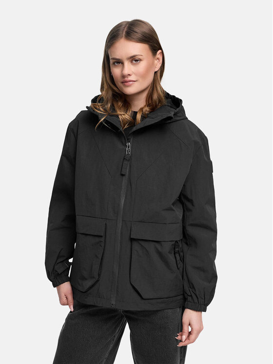 Navahoo Navahoo Kurtka przejściowa Donnerwetter Czarny Regular Fit
