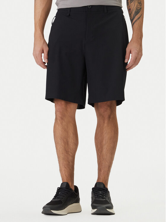 BOSS Szorty materiałowe Spirit70 50559983 Czarny Relaxed Fit