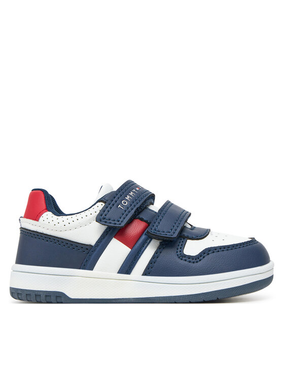 Tommy Hilfiger Tommy Hilfiger Snīkeri Flag Low Cut Velcro Sneaker T1X9-33841-1355 M Tumši zils