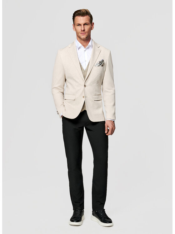 Pako Lorente Pako Lorente Marynarka P26SF-3X-006 Beżowy Slim Fit