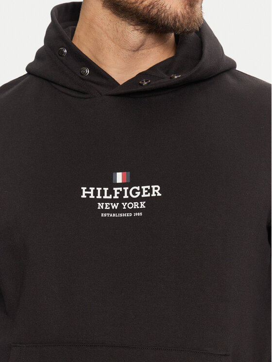 Tommy Hilfiger Tommy Hilfiger Bluza MW0MW39050 Czarny Regular Fit