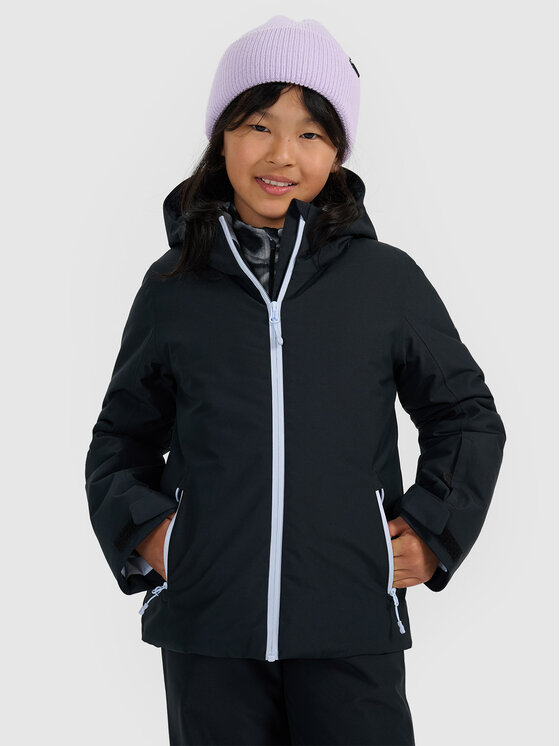 4F 4F Kurtka narciarska BASIC SKI Czarny Regular Fit