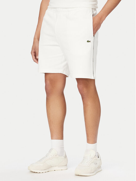 Lacoste Lacoste Pantaloncini sportivi GH0886 Bianco Regular Fit