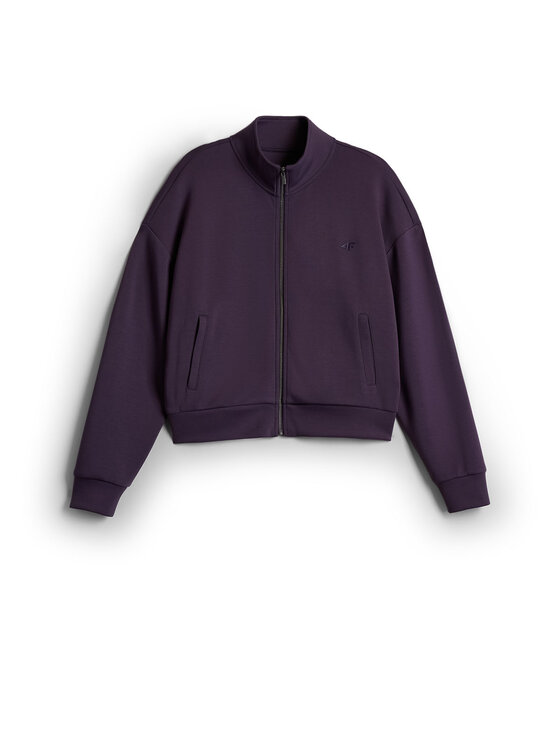 4F 4F Bluza ESSENTIAL Fioletowy Loose Fit