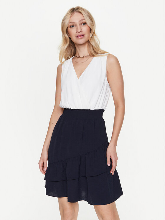 DKNY Rochie de zi DD3C783B Écru Regular Fit DD3C783B imagine noua