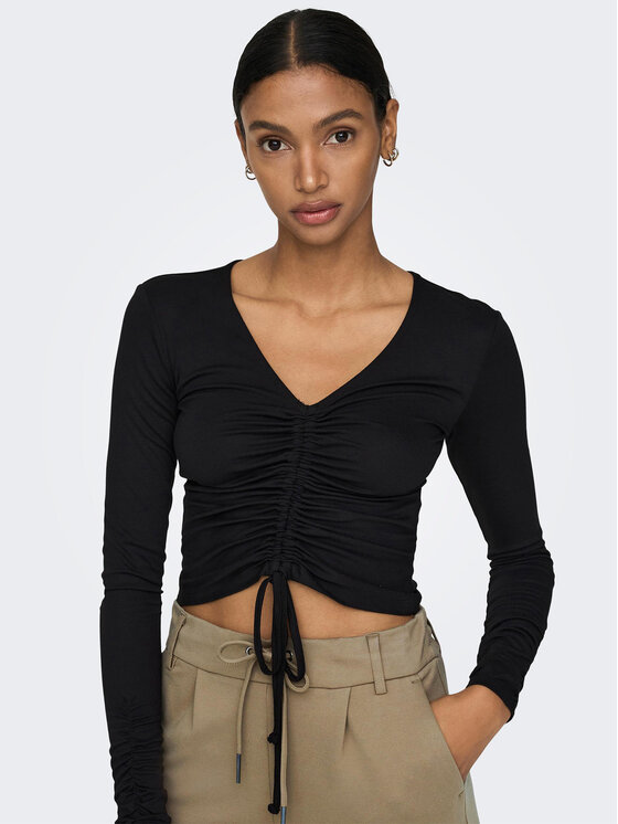 ONLY ONLY Medžiaginės kelnės 15115847 Smėlio Regular Fit