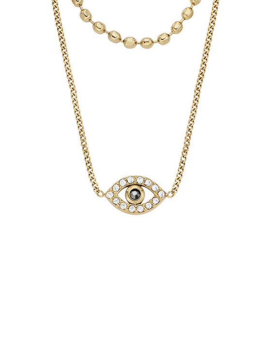 Fossil Fossil Kaelakee Sutton Evil Eye JF04792710 Kuldne