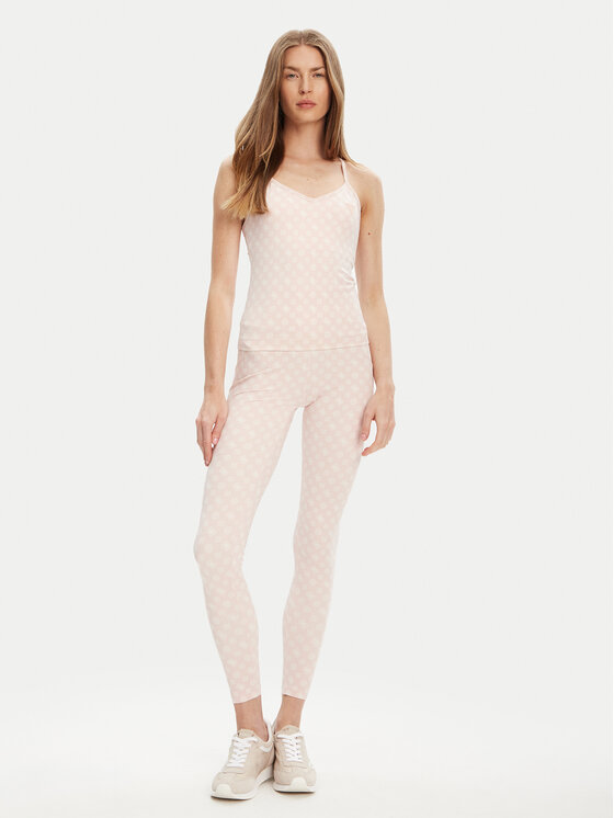 Guess Guess Leggings V5YB18 MC03W Ružičasta Slim Fit