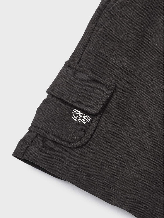 Mayoral Mayoral Pantaloncini di tessuto 3222 Nero Regular Fit