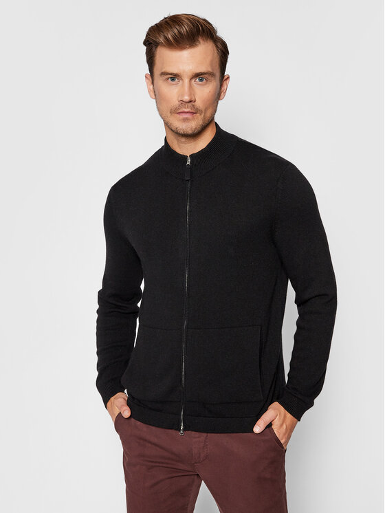 United Colors Of Benetton Кардиган 1235U5602 Черен Regular Fit