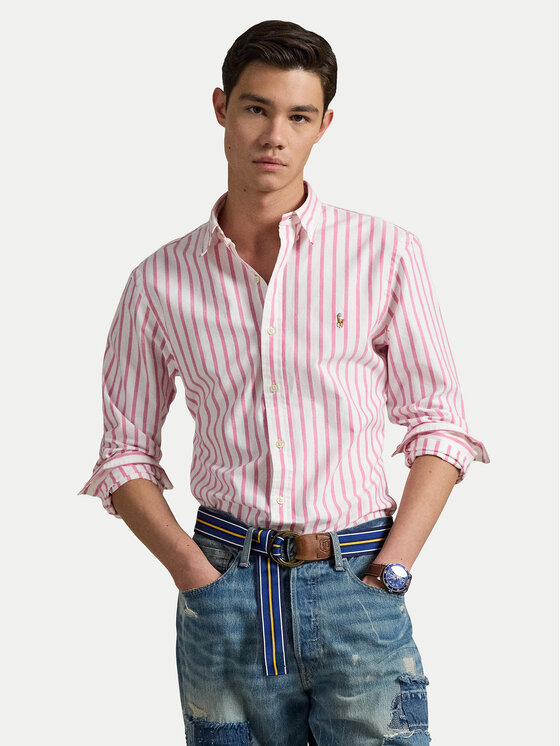 Polo Ralph Lauren Polo Ralph Lauren Košeľa 710906622002 Ružová Custom Fit