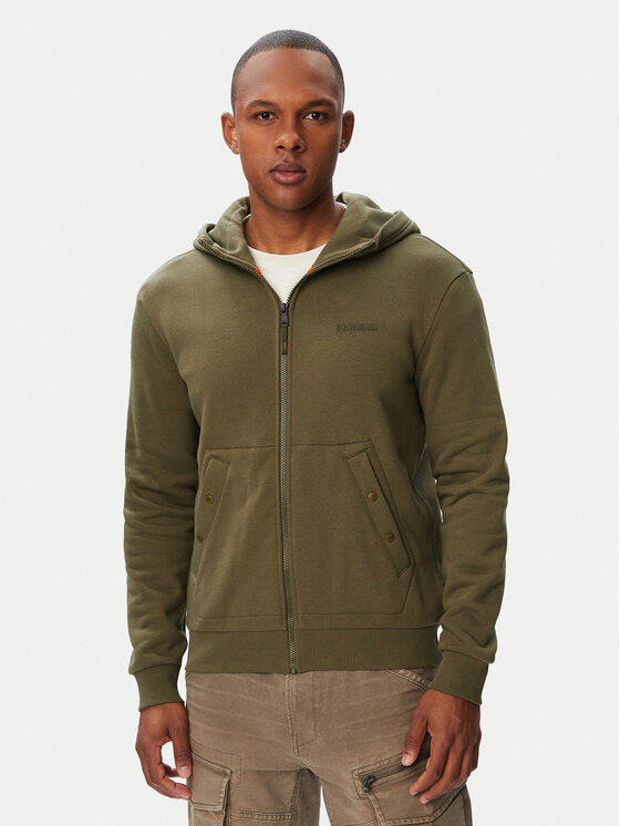 Napapijri Hanorac Yourte NP0A8AHE Verde închis Relaxed Fit