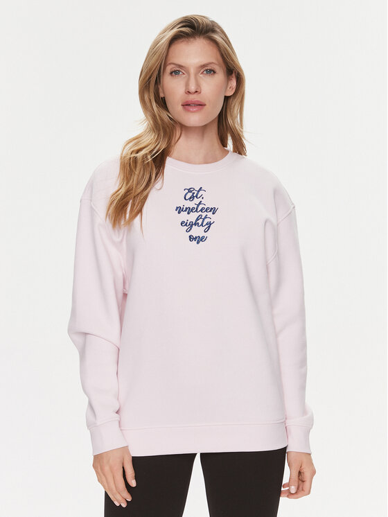 Guess Guess Felpa Destiny W4RQ10 K9Z21 Rosa Regular Fit