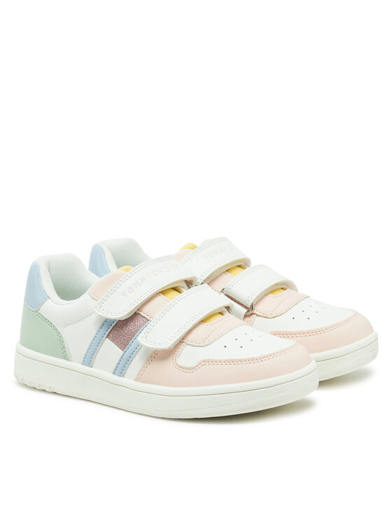 Tommy Hilfiger Tommy Hilfiger Sneakersy Flag Low Cut Velcro SNeaker T1A9-33730-1439 S Barevná