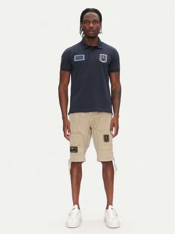 Aeronautica Militare Aeronautica Militare Polo marškinėliai 251PO1851P344 Tamsiai mėlyna Regular Fit