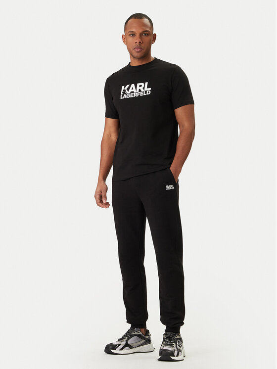 KARL LAGERFELD KARL LAGERFELD T-shirt 755780 500235 Crna Regular Fit