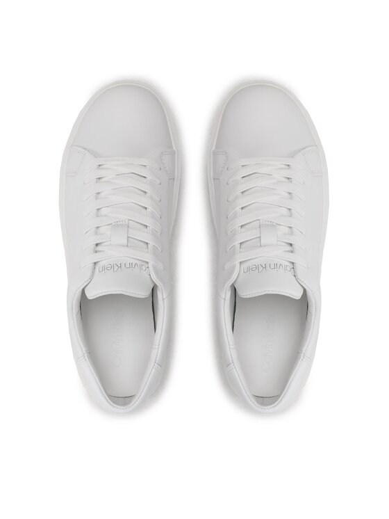 Calvin Klein Calvin Klein Sneakers Low Top Lace Up Lth Sm HM0HM01018 Bianco