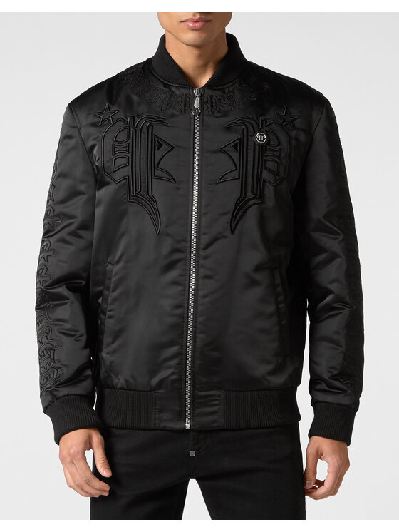 PHILIPP PLEIN PHILIPP PLEIN Bunda bomber 1631 Černá Regular Fit