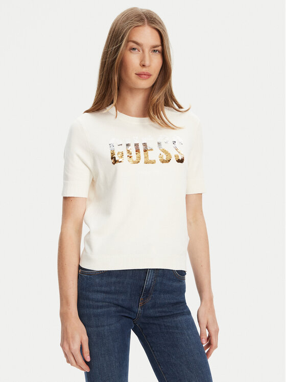Guess Guess Sweater W5YR25 Z2NQ2 Ekru Regular Fit