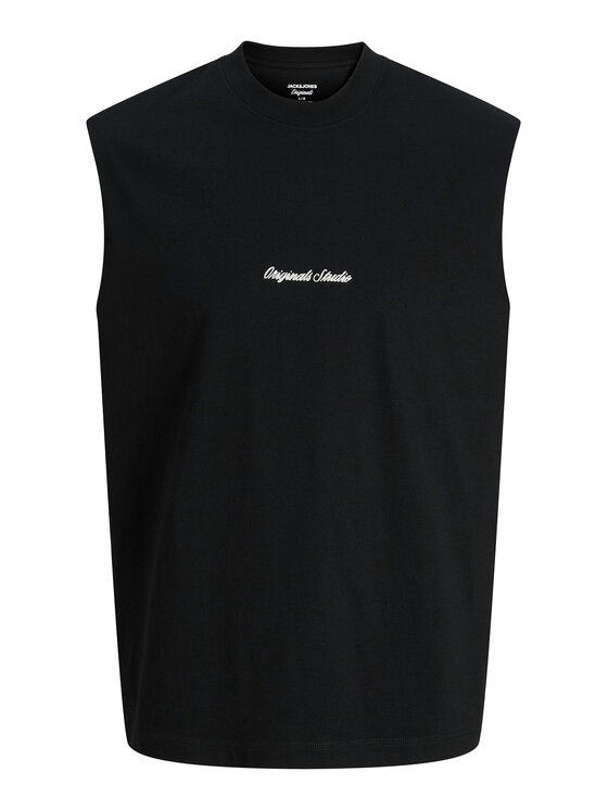 Jack & Jones Tank top Norrebro Emb 12292009 Czarny Regular Fit