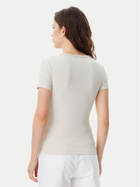 Tommy Jeans Tommy Jeans T-Shirt Essential DW0DW17385 Μπεζ Slim Fit