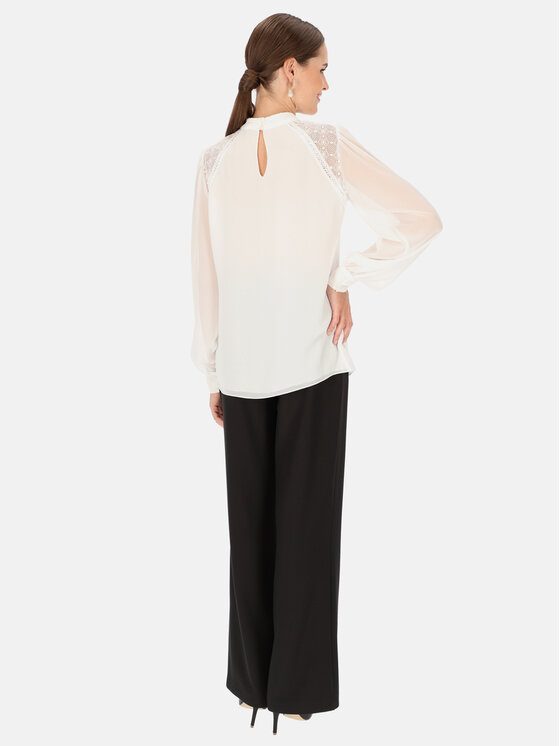 L’AF L’AF Bluzka Natali Biały Slim Fit