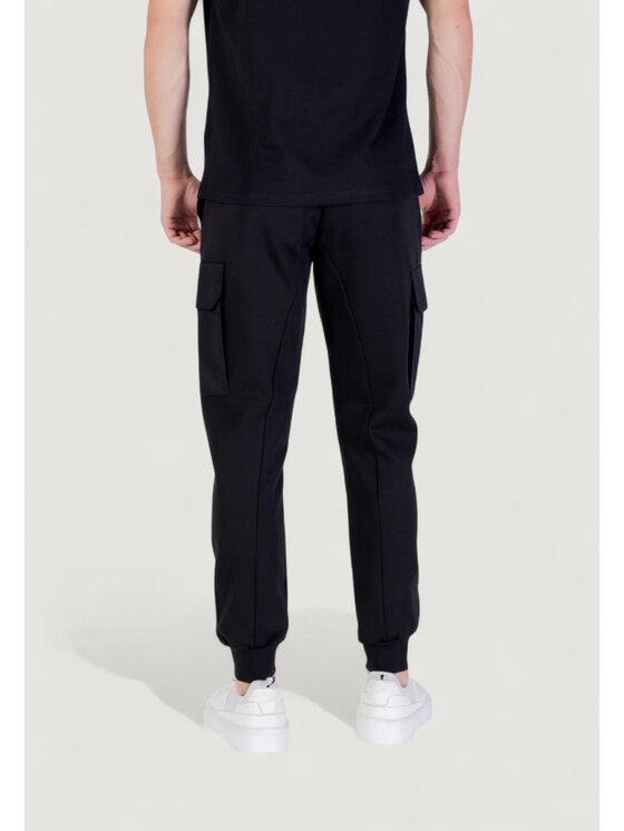 Antony Morato Antony Morato Παντελόνι φόρμας REGULAR FIT WITH LOGOED RUBBER FLAG Μαύρο Regular Fit