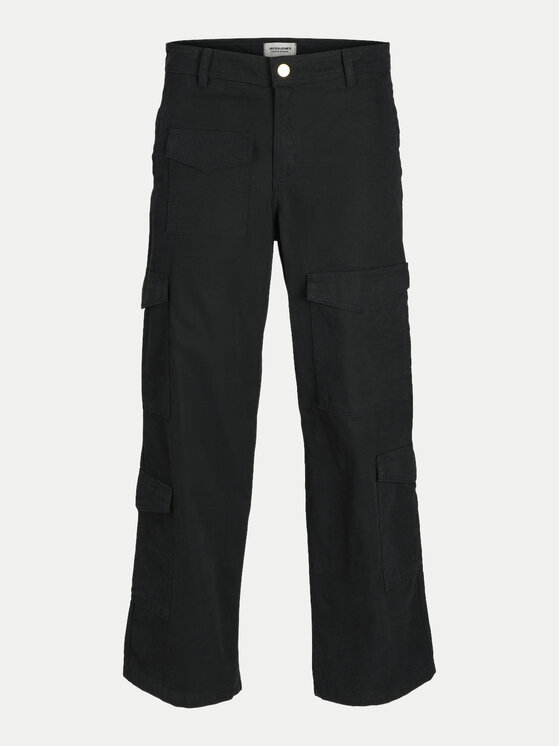 Jack & Jones Jack & Jones Spodnie materiałowe Bill 12258307 Czarny Relaxed Fit