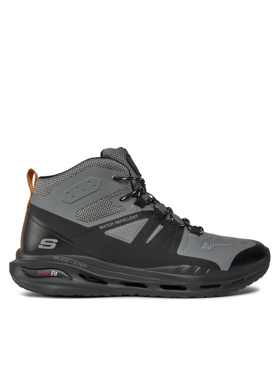 Skechers Šnurovacia obuv Arch Fit Orvan Montfort 210478/GYBK Sivá
