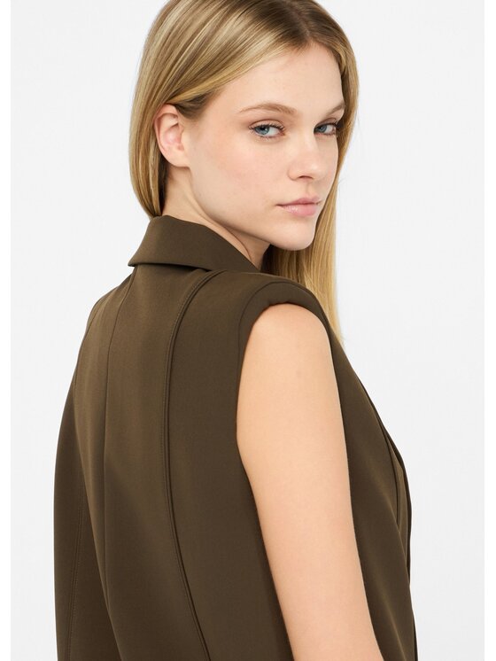 Liu Jo Liu Jo Gilet CF5048T2200X070A Verde Regular Fit