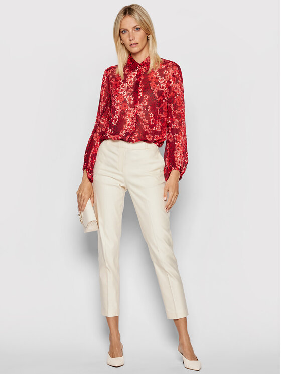 Camicia Glamour 81110121 Rosso Regular Fit