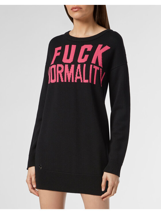 PHILIPP PLEIN PHILIPP PLEIN Sweter 30922 Czarny Regular Fit