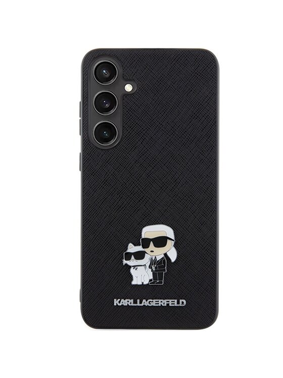 Etui na telefon KARL LAGERFELD, Czarne, Metal Pin