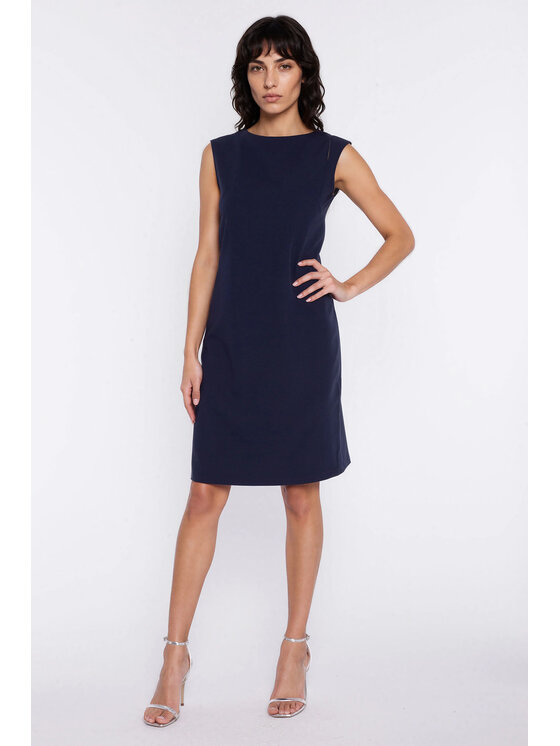 NIFE NIFE Každodenní šaty S293 Tmavomodrá Modern Relaxed Fit