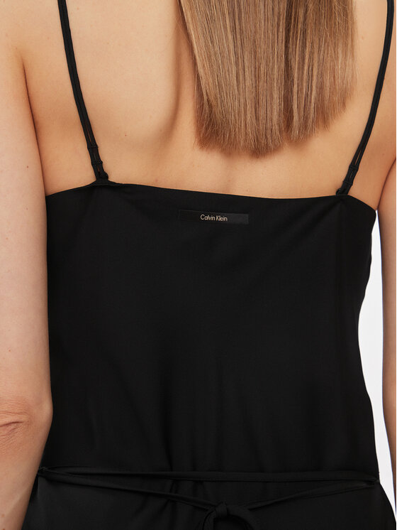 Calvin Klein Calvin Klein Sukienka letnia K20K206776 Czarny Regular Fit