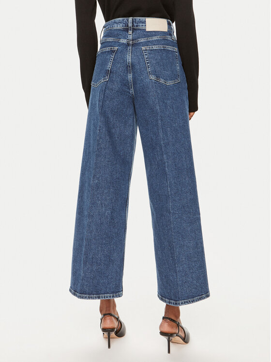 Calvin Klein Calvin Klein Traperice K20K207267 Tamnoplava Wide Leg