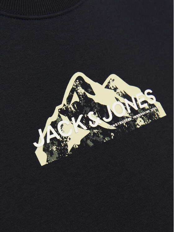 Jack&Jones Junior Jack&Jones Junior Jopa Mountain Logo 12263372 Črna Relaxed Fit