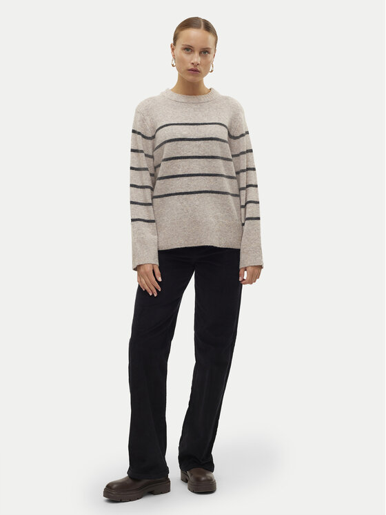 Vero Moda Vero Moda Pulover Flawless 10320487 Bež Loose Fit
